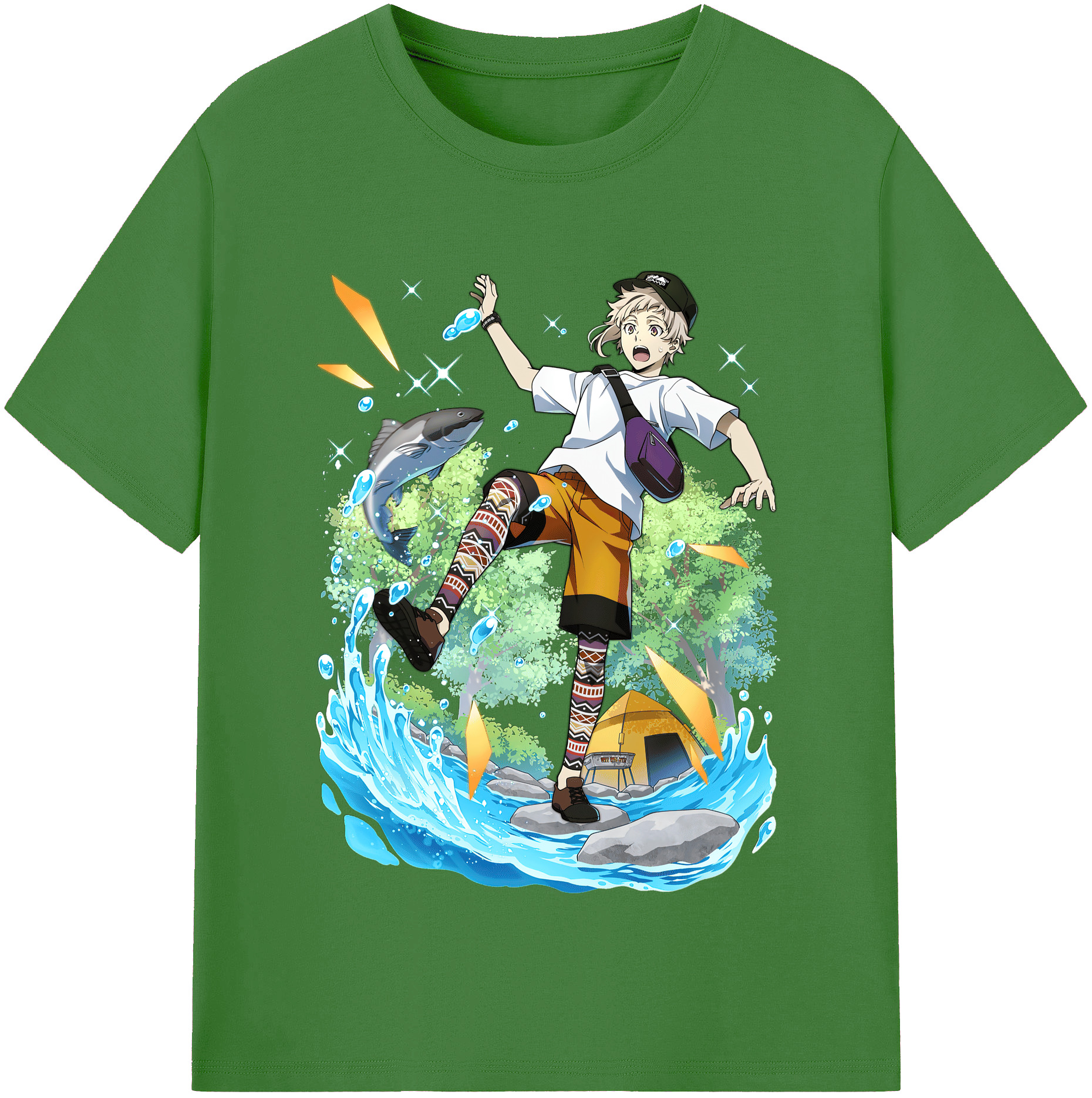（画像用） 文豪ストレイドッグス Bungo Stray Dogs レディースカジュアルプリントTシャツ（綿100％）
